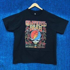 Grateful Dead Steal Your Face Big Bertha Jam Band Show Tee L